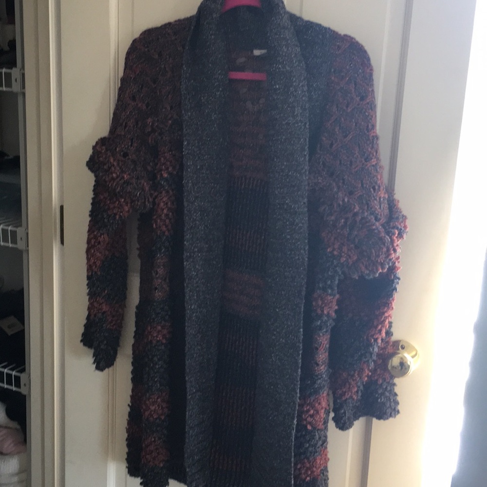 Over sized  open cardigan